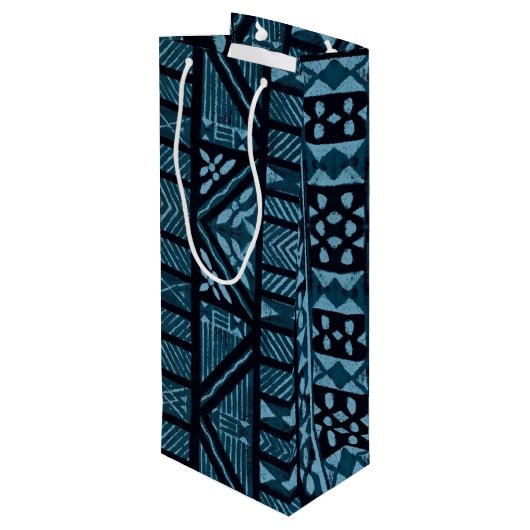 ハワイアンプリント ワインギフトバッグ (裏面アングル)