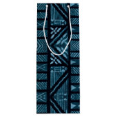 ハワイアンプリント ワインギフトバッグ (裏面)