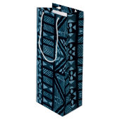 ハワイアンプリント ワインギフトバッグ (正面アングル)