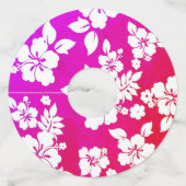 ハワイアンプリント ワイングラスタグ (正面)