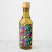 ハワイアンプリント ワインラベル (正面)