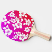 ハワイアンプリント 卓球ラケット (横)