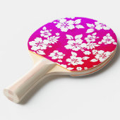 ハワイアンプリント 卓球ラケット (正面アングル)