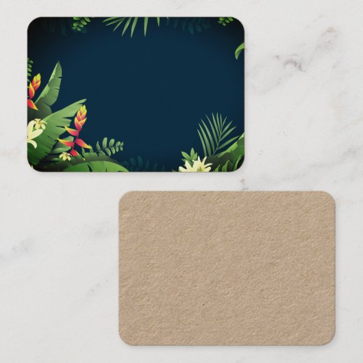 ハワイアンプリント 名刺 (正面/裏面)