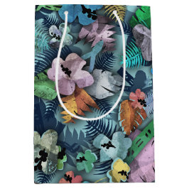 ハワイアンプリント（工具付き電気工事士用） ミディアムペーパーバッグ