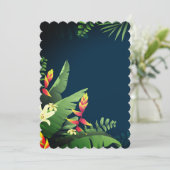 ハワイアンプリント 招待状 (スタンド正面)