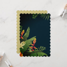 ハワイアンプリント 招待状