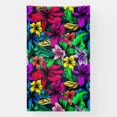 ハワイアンプリント 横断幕 (縦)