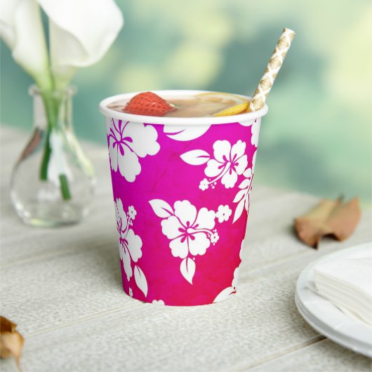 ハワイアンプリント 紙コップ (インサイチュ)