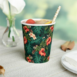 ハワイアンプリント 紙コップ