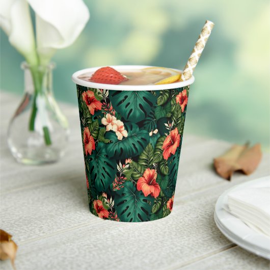 ハワイアンプリント 紙コップ (インサイチュ)