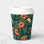 ハワイアンプリント 紙コップ (裏面)