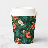 ハワイアンプリント 紙コップ (正面)