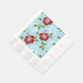 ハワイアンプリント 縁ありランチョンナプキン (角)