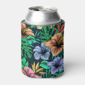 ハワイアンプリント 缶クーラー (缶正面)