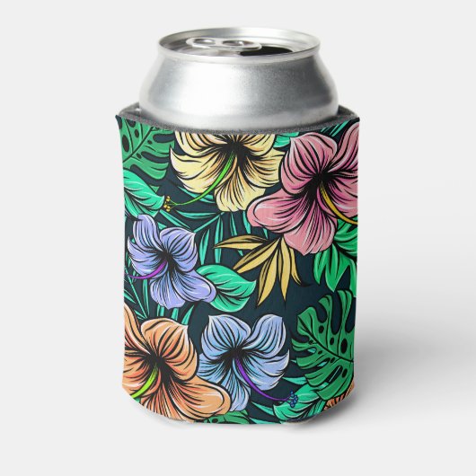 ハワイアンプリント 缶クーラー (缶裏面)