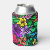 ハワイアンプリント 缶クーラー (缶正面)