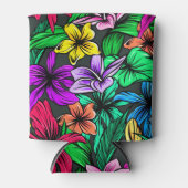 ハワイアンプリント 缶クーラー (正面)