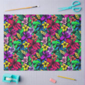 ハワイアンプリント 薄葉紙 (クラフト)