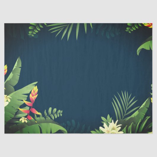 ハワイアンプリント 薄葉紙 (正面)