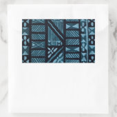 ハワイアンプリント 長方形シール (バッグ)