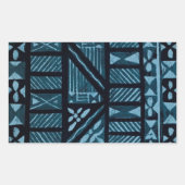 ハワイアンプリント 長方形シール (正面)