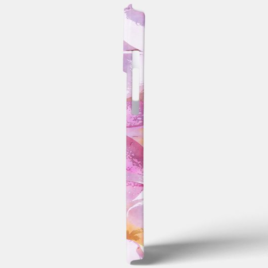 ハワイアンプルメリアフラワーウォーターカラーアート絵画ズ Case-Mate iPhoneケース (裏面 / 左)