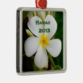 ハワイアンプルメリアフラワーキープサケ メタルオーナメント (右)