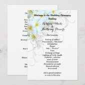 ハワイアンプルメリアプログラムテンプレート プログラム (正面/裏面)