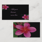 ハワイアンプルメリアプロファイルカード 名刺 (正面/裏面)