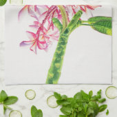ハワイアンプルメリア キッチンタオル (折り畳み)