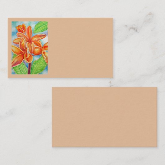 ハワイアンプルメリア 名刺 (正面/裏面)