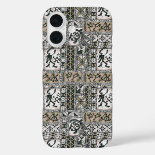 ハワイアンペトログリフタパクロス電話ケース iPhone 16ケース