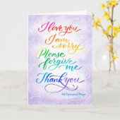 ハワイアンホオポノ祈りの言葉カード カード (黄色い花)