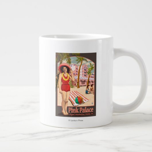ハワイアンホテル王室のインハワイ ジャンボコーヒーマグカップ (右)