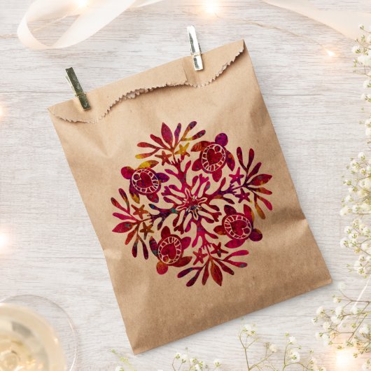 ハワイアンホヌウミガメ紙 フェイバーバッグ (クリップ留めされた状態)