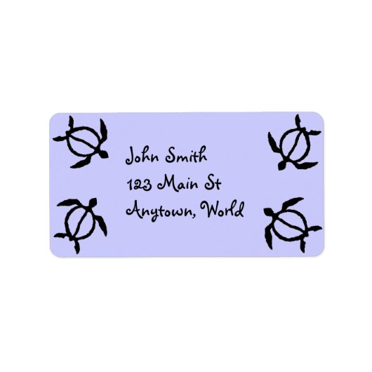 ハワイアンホヌカメ ラベル (正面)