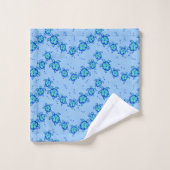 ハワイアンホヌハイビスカスウミガメ バスタオルセット (ウォッシュタオル)