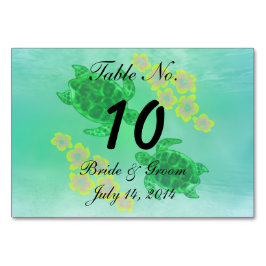 ハワイアンホヌ結婚ズ テーブルナンバー