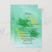 ハワイアンホヌ結婚ズ 招待状 (正面/裏面)