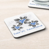 ハワイアンホリーハヌッカブルーフローラ コースター (左側)