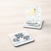 ハワイアンホリーハヌッカブルーフローラ コースター (右側)