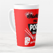 ハワイアンポケボウルタコポケ カフェラテマグ (左アングル)