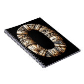 ハワイアンポリネシアアロハレターオカスタムイニシャル ノートブック (右側)