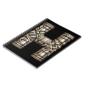 ハワイアンポリネシアアロハレターHカスタムイニシャル ノートブック (左側)