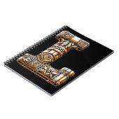 ハワイアンポリネシアアロハレターLカスタムイニシャル ノートブック (左側)