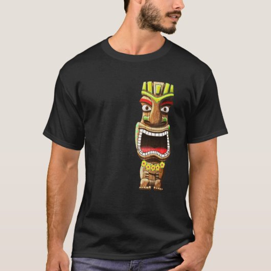 ハワイアンポリネシアンタキの像 Tシャツ (正面)