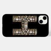 ハワイアンポリネシアン アロハ レター H カスタムイニシャル Case-Mate iPhoneケース (裏面 (横))