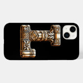 ハワイアンポリネシアン アロハ レター L カスタムイニシャル Case-Mate iPhoneケース (裏面 (横))