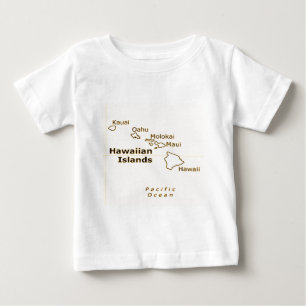 ハワイアンマップベビーティー ベビーTシャツ